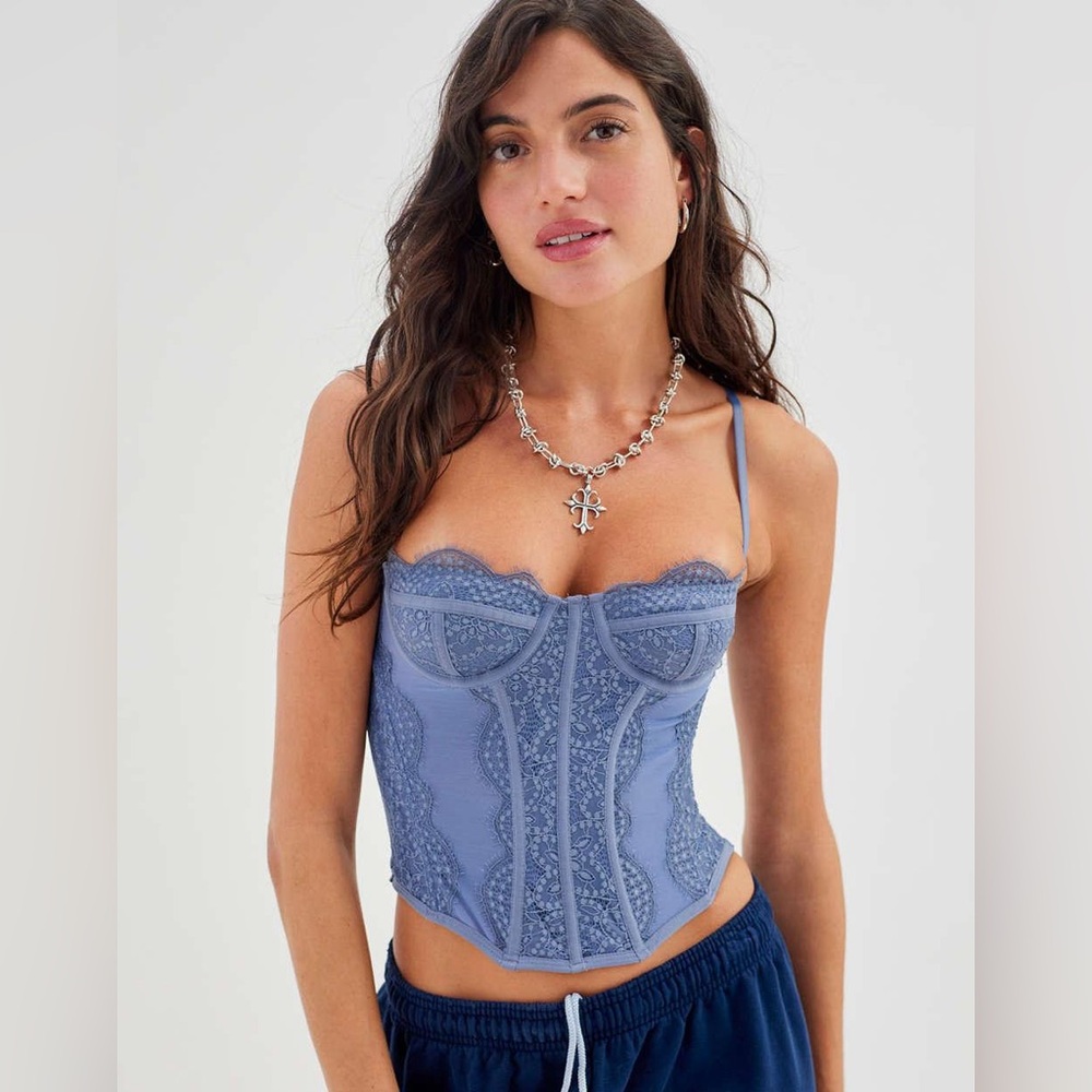 Out From Under Modern Love Corset Slate (Large)